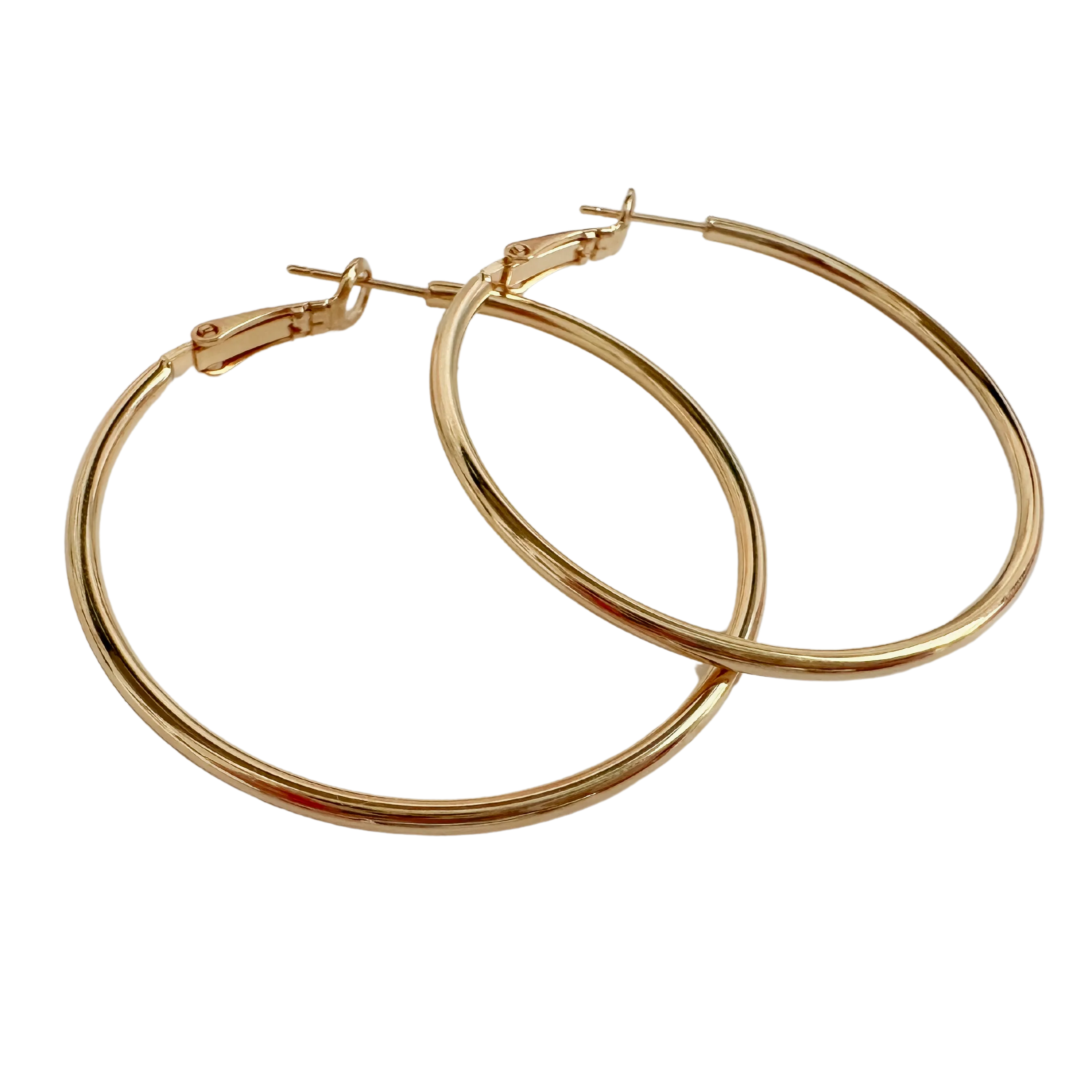 14K Gold Dipped Hoops