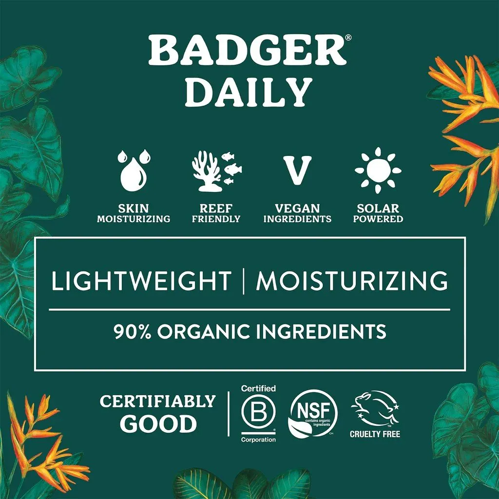 Badger SPF 30 Daily Mineral Sunscreen 4 oz Cream