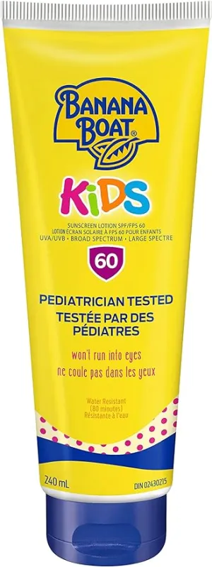 Banana Boat Kids Tear Free Sunscreen Lotion Broad Spectrum SPF 60-240mL