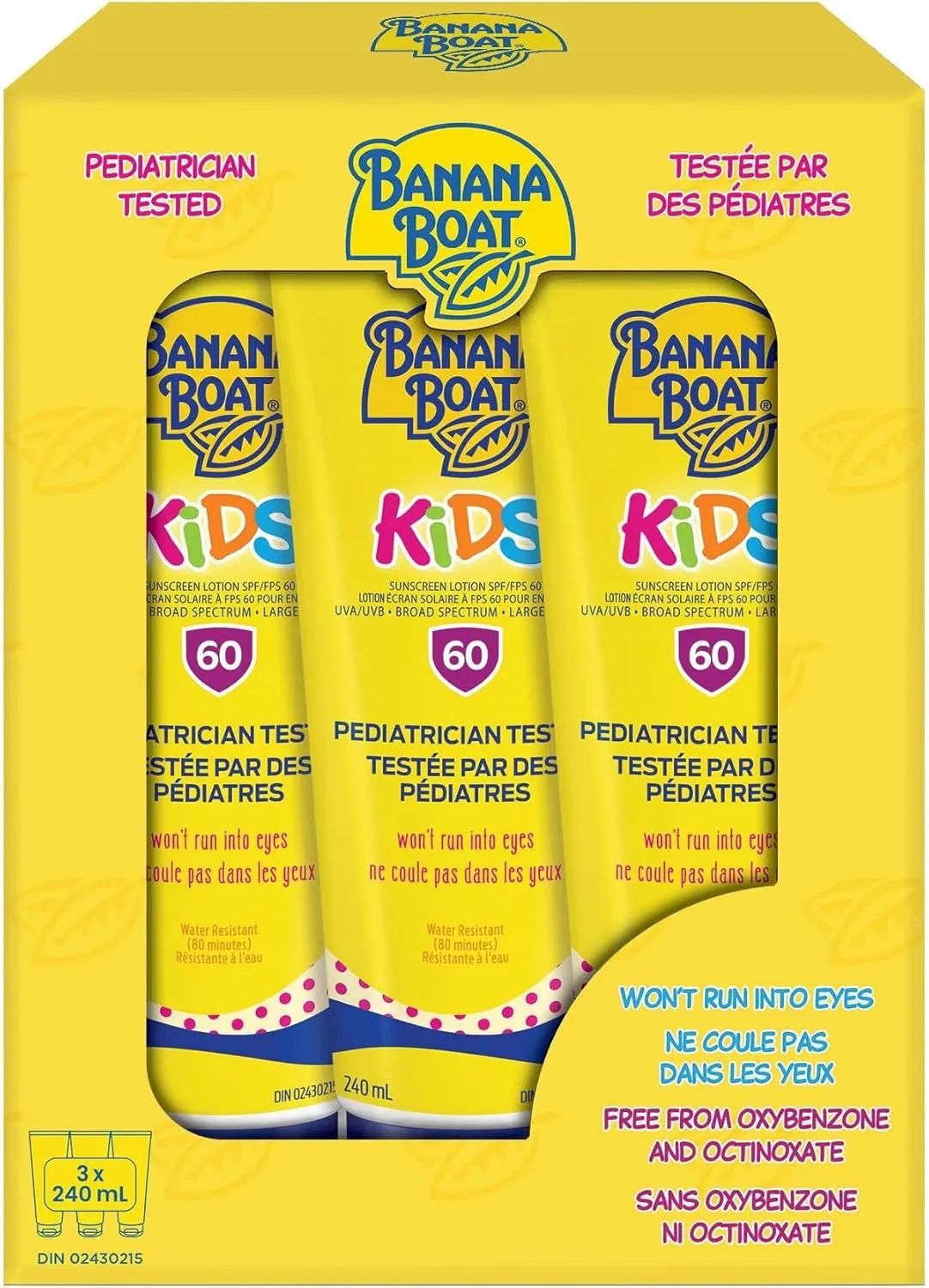 Banana Boat Kids Tear Free Sunscreen Lotion Broad Spectrum SPF 60-240mL