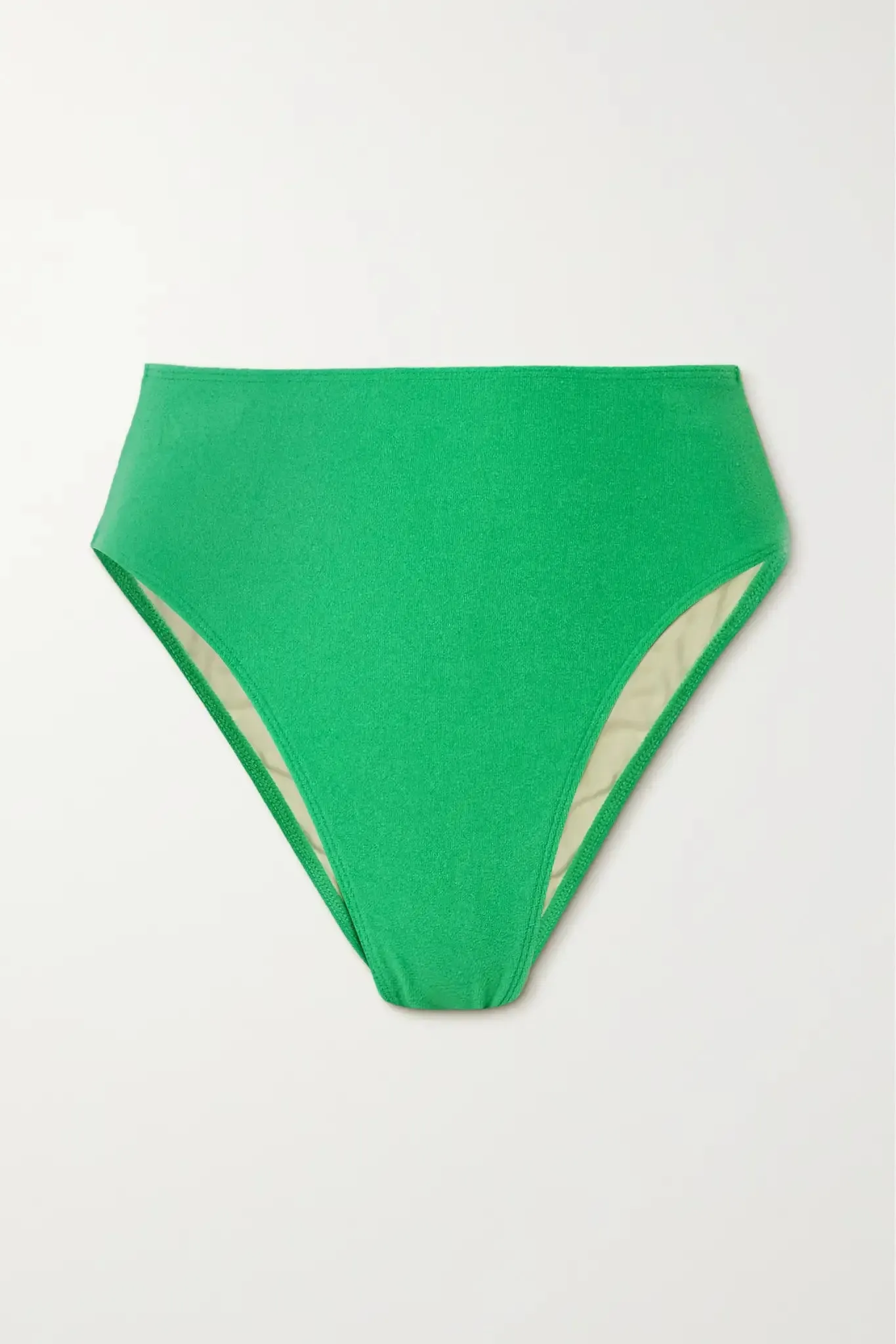 CHANIA BIKINI BOTTOMS - PLAIN GREEN TOWELLING