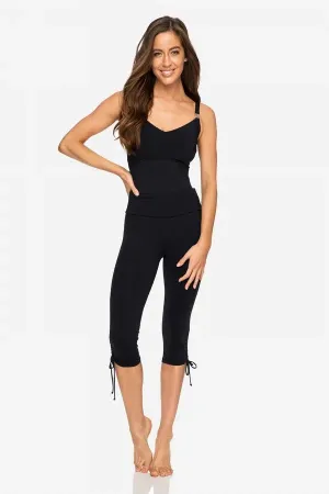 Cosmopolitan Capri Swim Pant Black