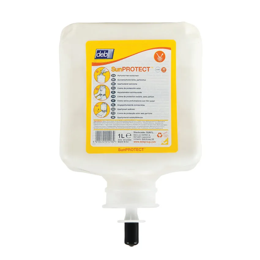 Deb SUN1L 1000 Sun PROTECT 30 PURE Cartridge 1 Ltr