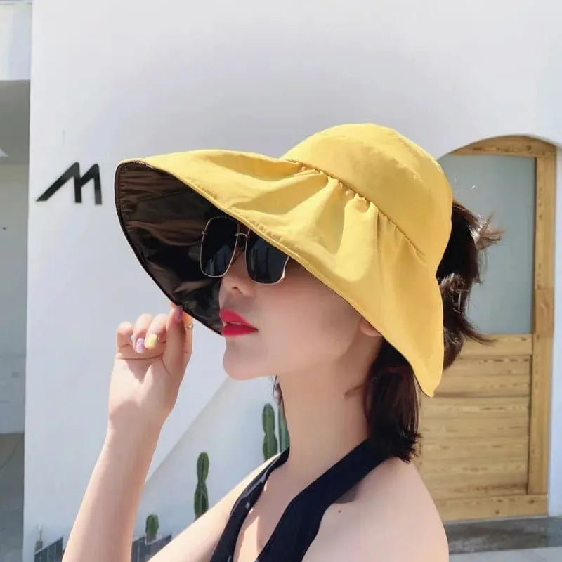 Double-Layer Foldable Sunshade Hat for Beach, Sun Protection - La MaxPa