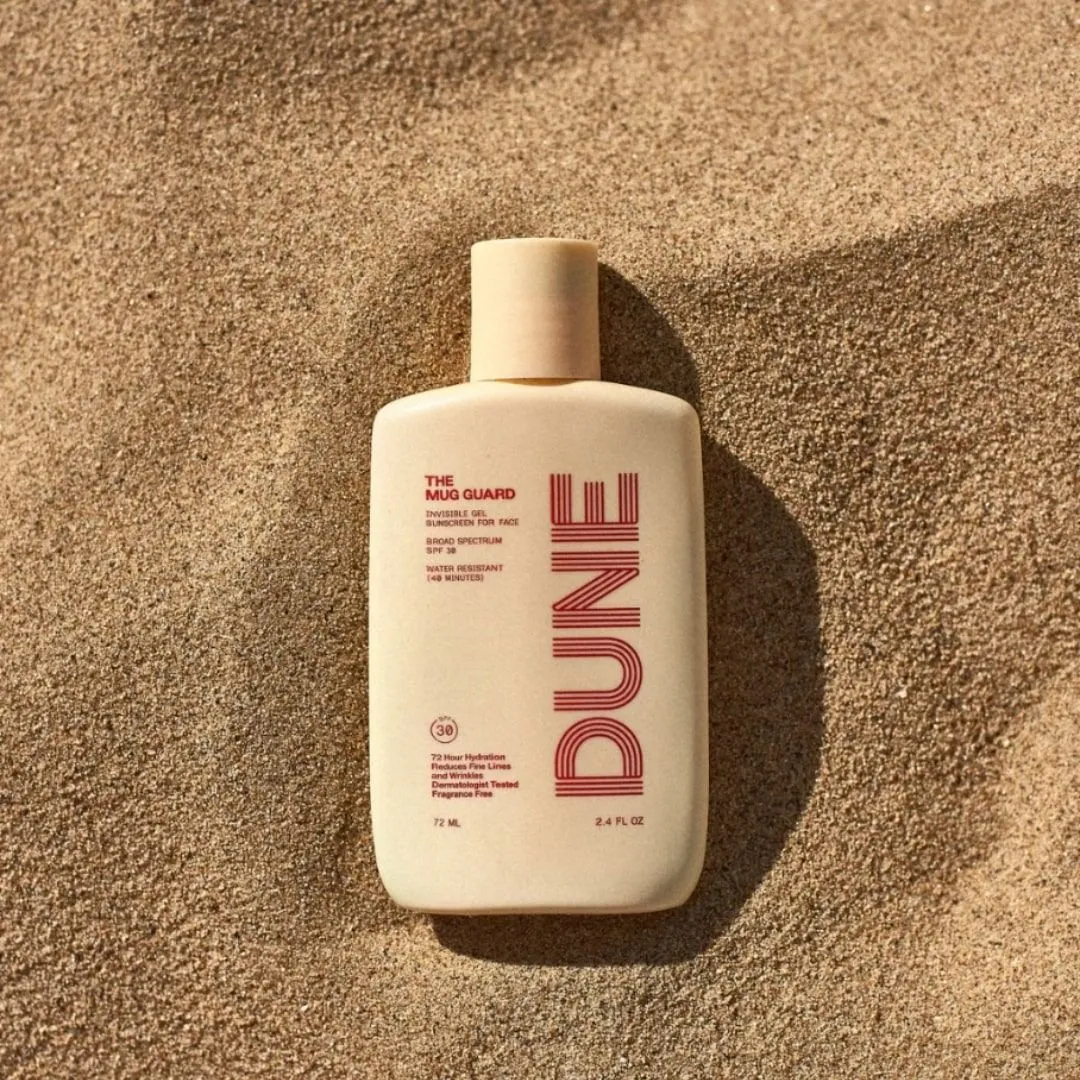 Dune Suncare | Gel Face Sunscreen SPF 30 | Mug Guard