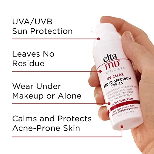 EltaMD UV Clear Face Sunscreen SPF 46 1.7 oz Pump