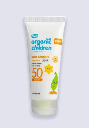 Green People Organic Children Lavender Sun Cream SPF 50 100ml