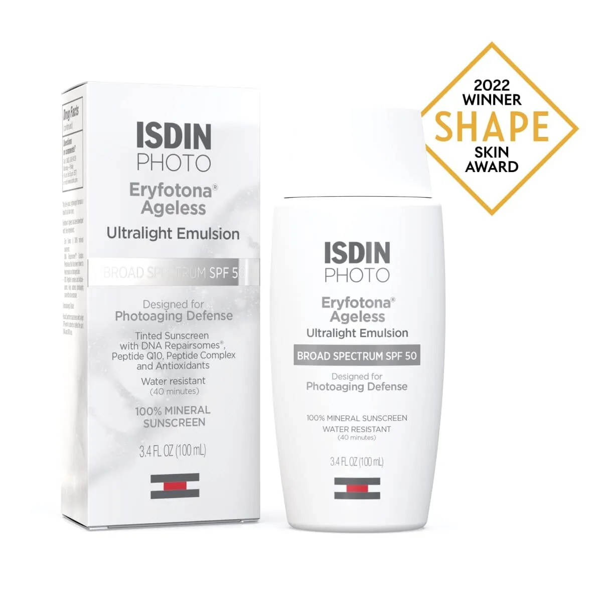 ISDIN Eryfotona Ageless Tinted Mineral Sunscreen SPF 50