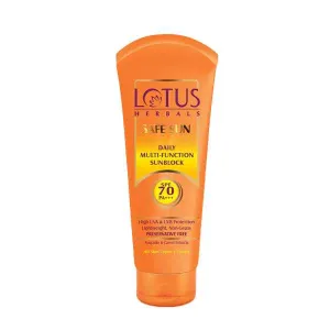 Lotus Herbals Safe Sun Daily Multi-Function Sunscreen SPF 70 PA    - 60 gm