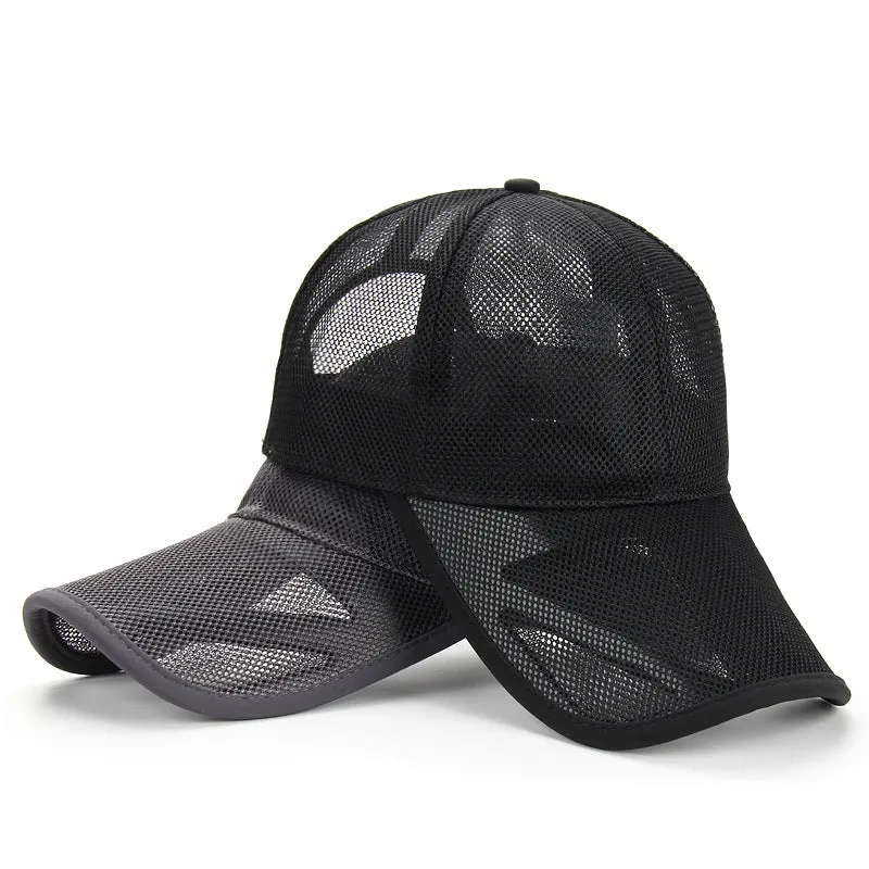 Men's Spring And Summer Breathable Mesh Hat Sun Protection Sunshade