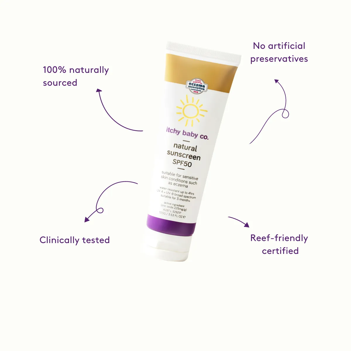 Natural Baby Sunscreen SPF50