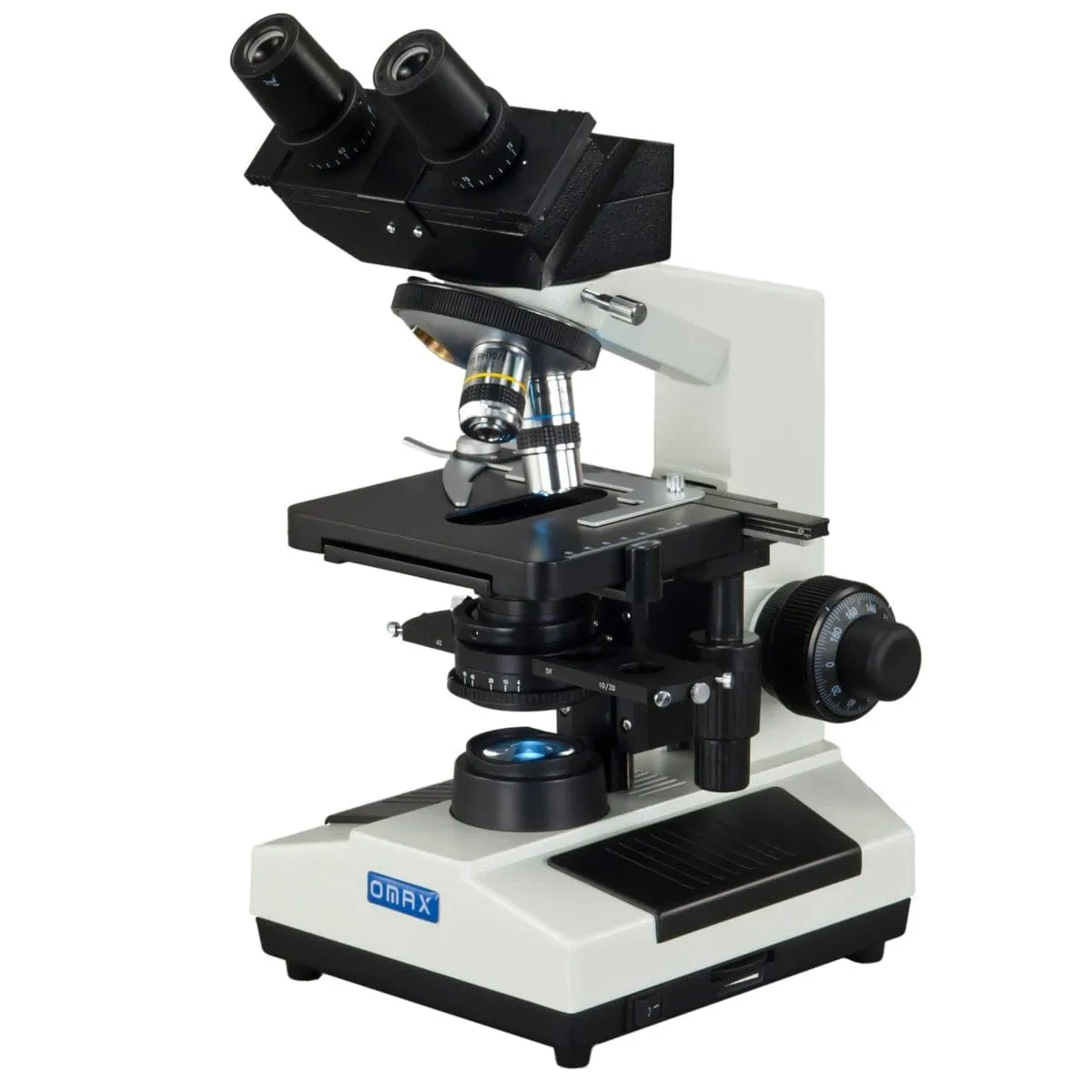 OMAX 40X-2500X Compound LED Microscope Phase Contrast Darkfield with 3MP Camera