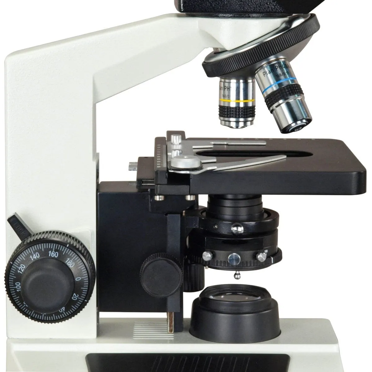 OMAX 40X-2500X Compound LED Microscope Phase Contrast Darkfield with 3MP Camera