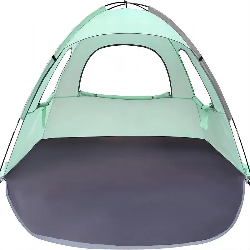 OUTDOOR CAMPING PARTY PORTABLE MULTI PERSON SUNSHADE BEACH LEISURE SUNSCREEN BREATHABLE BEACH TENT