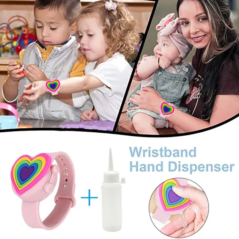 Portable Silicone Wristband Hand Sanitiser Lotion Lotion Holder Dispenser