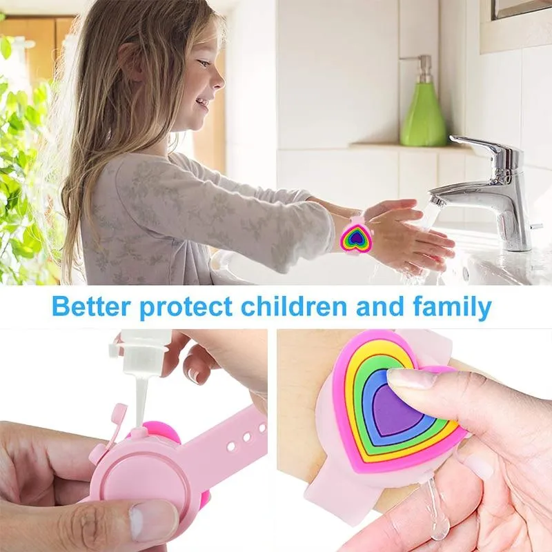 Portable Silicone Wristband Hand Sanitiser Lotion Lotion Holder Dispenser