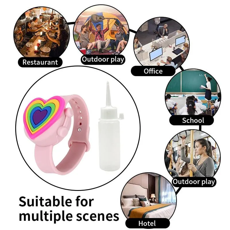 Portable Silicone Wristband Hand Sanitiser Lotion Lotion Holder Dispenser