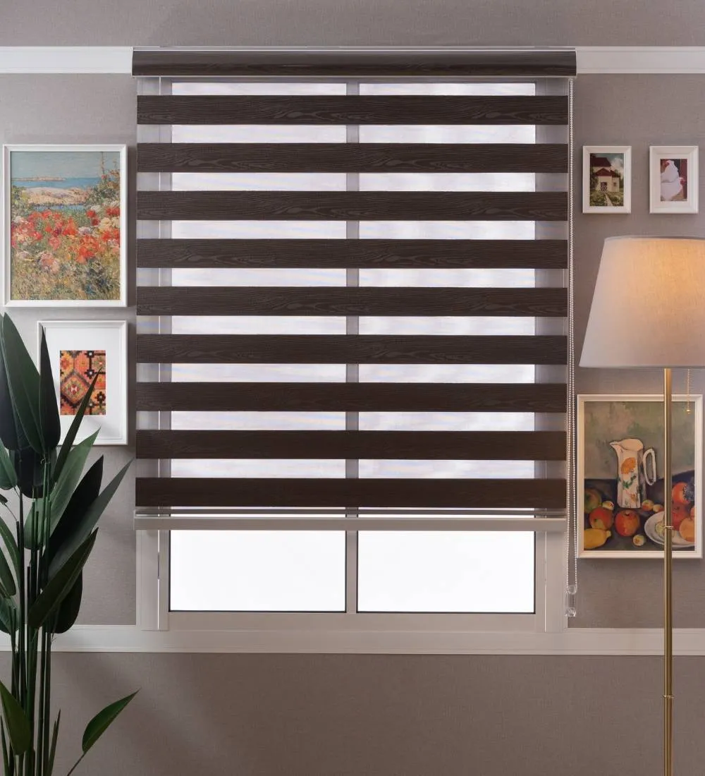 Rome Waterproof Moldproof Sunscreen Zebra Blinds