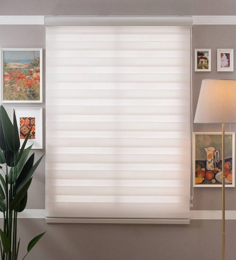 Rome Waterproof Moldproof Sunscreen Zebra Blinds