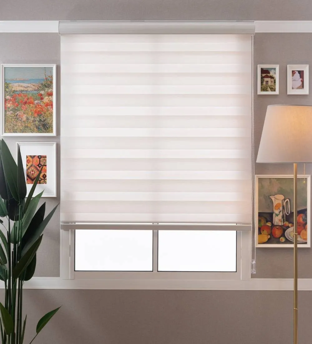 Rome Waterproof Moldproof Sunscreen Zebra Blinds