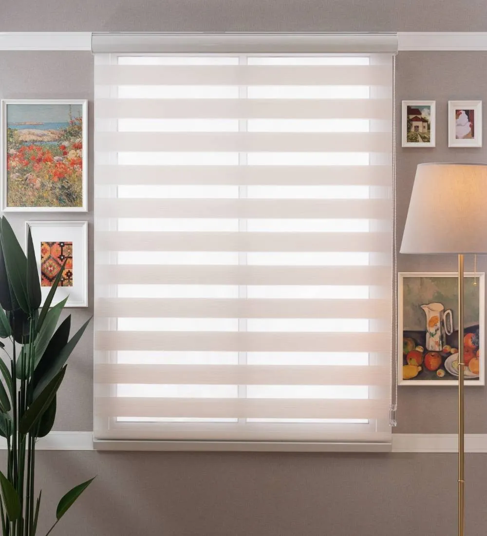 Rome Waterproof Moldproof Sunscreen Zebra Blinds