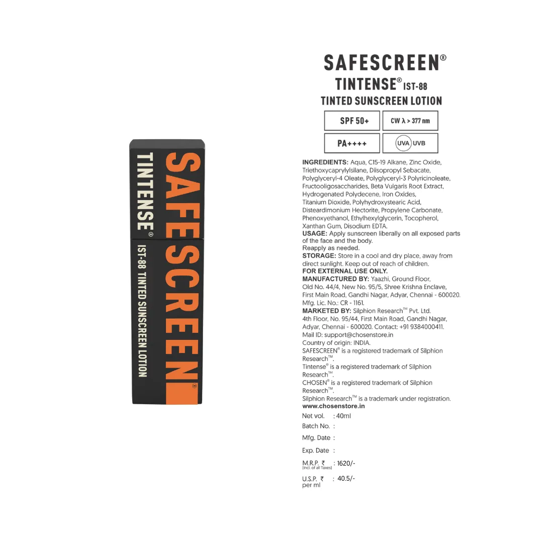 SAFESCREEN® TINTENSE® Tinted Sunscreens