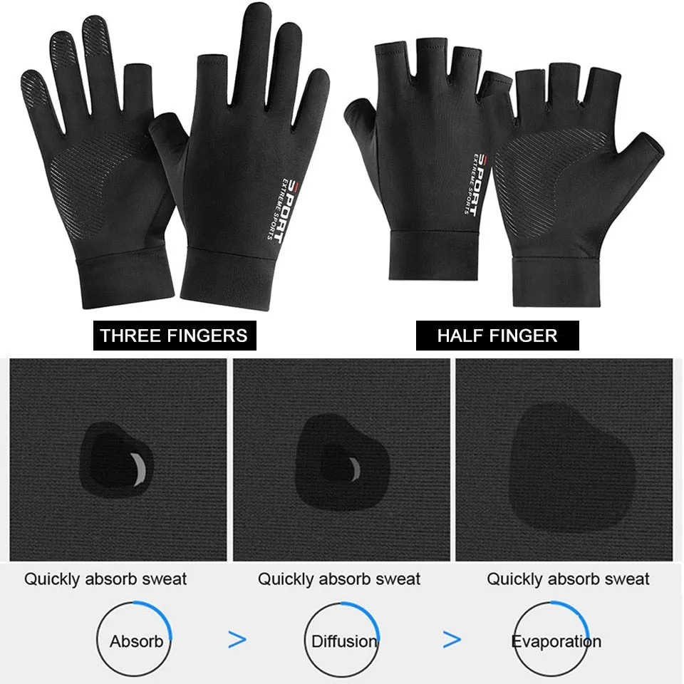 Skyddshandskar - Protection Gloves Breathable Anti-slip Anti-UV Sport Cycling Outdoor Running Gloves Men Women