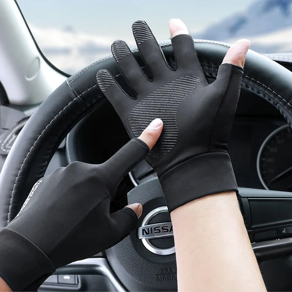 Skyddshandskar - Protection Gloves Breathable Anti-slip Anti-UV Sport Cycling Outdoor Running Gloves Men Women