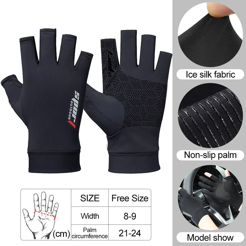 Skyddshandskar - Protection Gloves Breathable Anti-slip Anti-UV Sport Cycling Outdoor Running Gloves Men Women