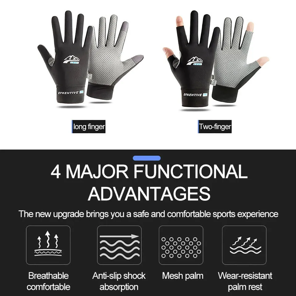 Skyddshandskar - Protection Gloves Breathable Anti-slip Anti-UV Sport Cycling Outdoor Running Gloves Men Women