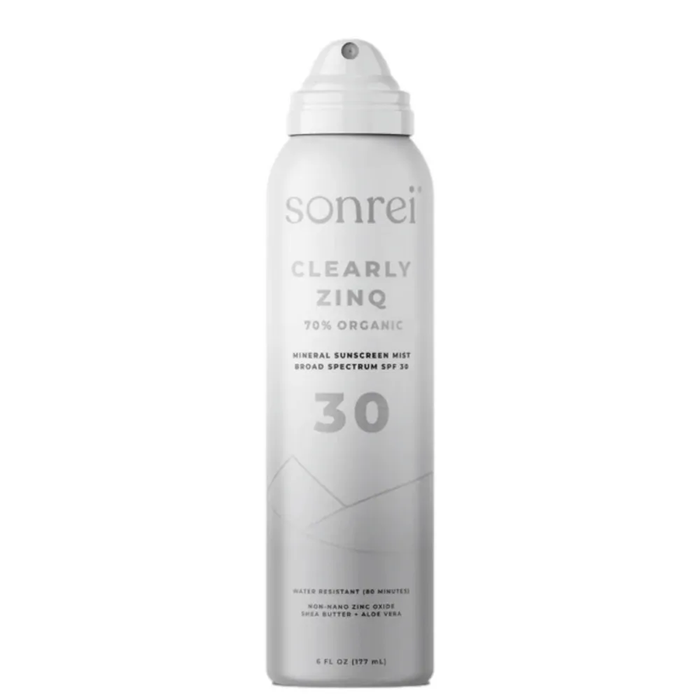 Sonrei Clearly Zinq Organic Mineral Sunscreen Mist SPF 30