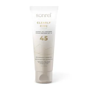 Sonrei Clearly Zinq Tinted SPF 45 Mineral Sunscreen Gel