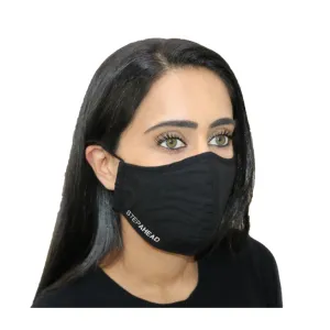 Step Ahead Face Mask Adult Reusable Black