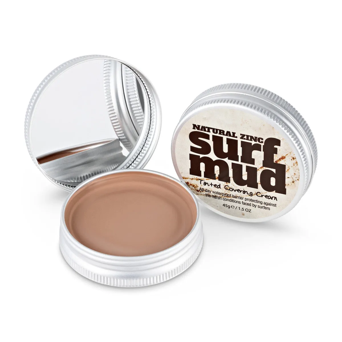 Surfmud Australia - Original Formula Natural Zinc Tinted Covering Cream Sunblock - 45g/1.5oz Tin