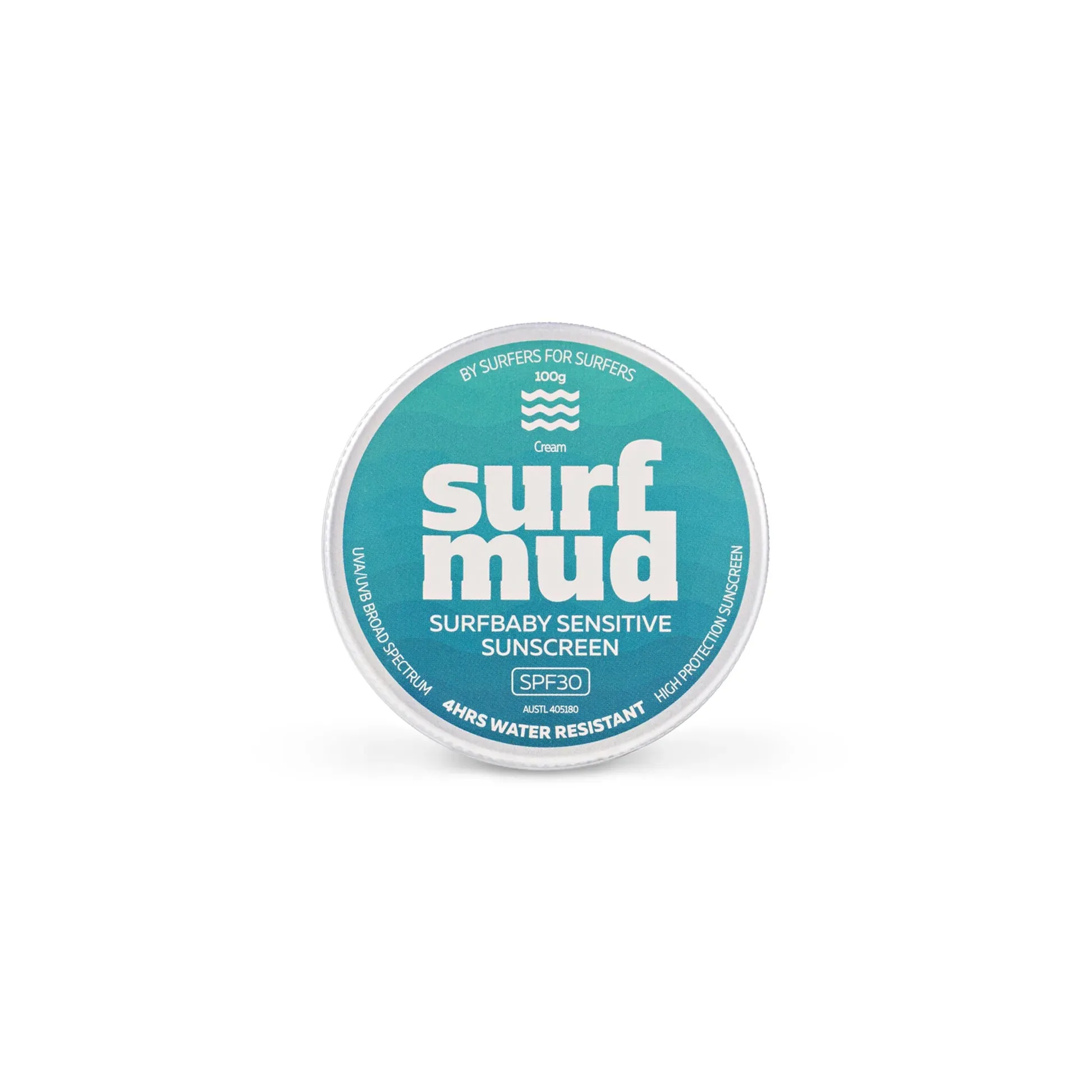 Surfmud Australia - Surfbaby Sensitive SPF30 Sunscreen Tin - 100g