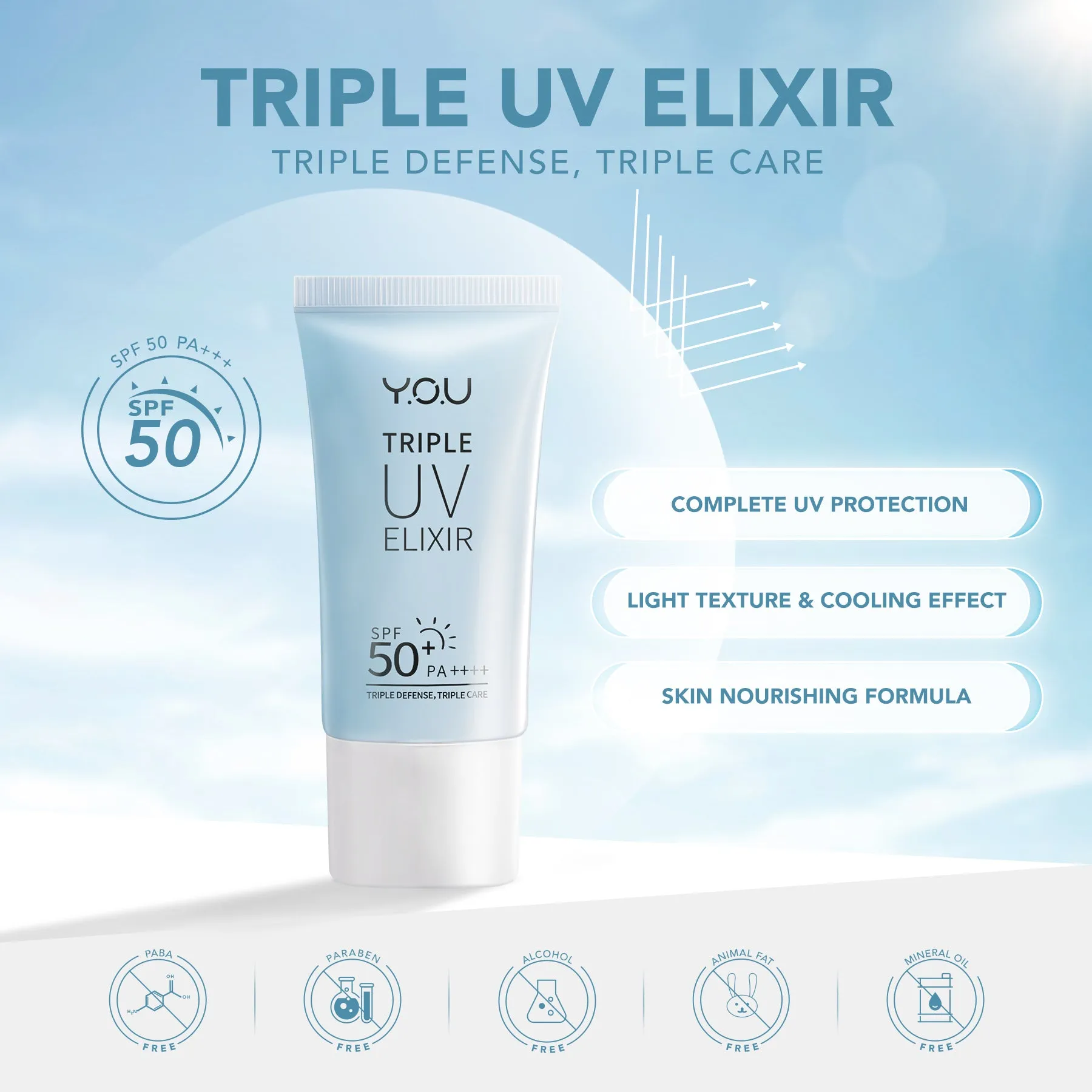 TRIPLE UV ELIXIR SPF 50  PA    