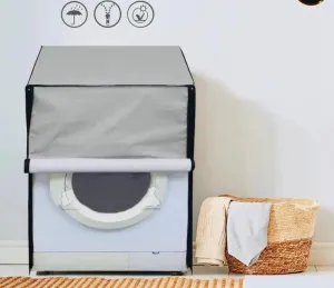 Waterproof Front Loaded Washing Machine Cover - Grey