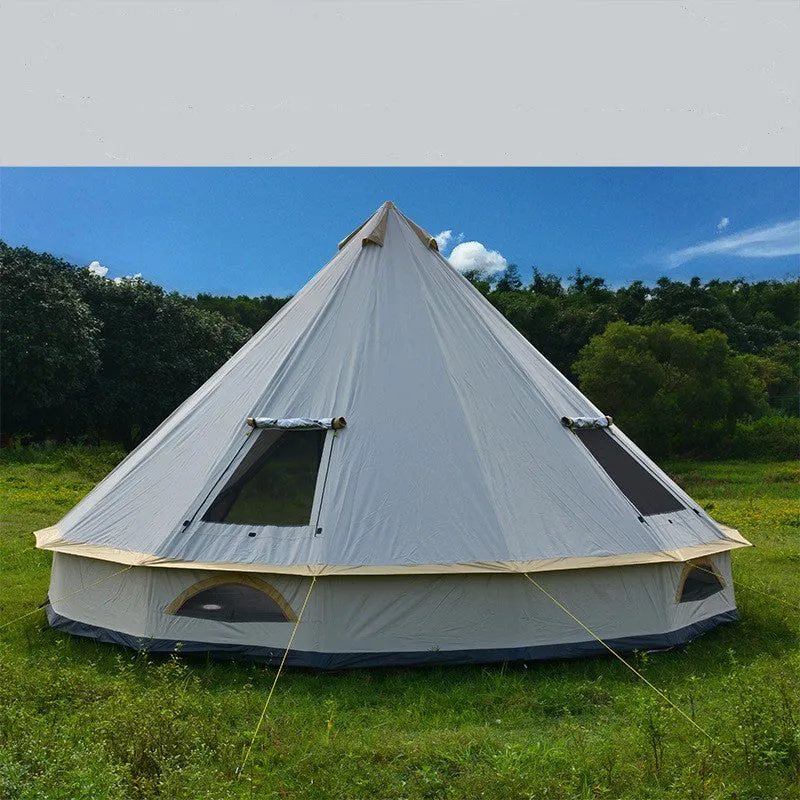 Yurt Tent Outdoor Camping Pyramid Chimney Sunscreen